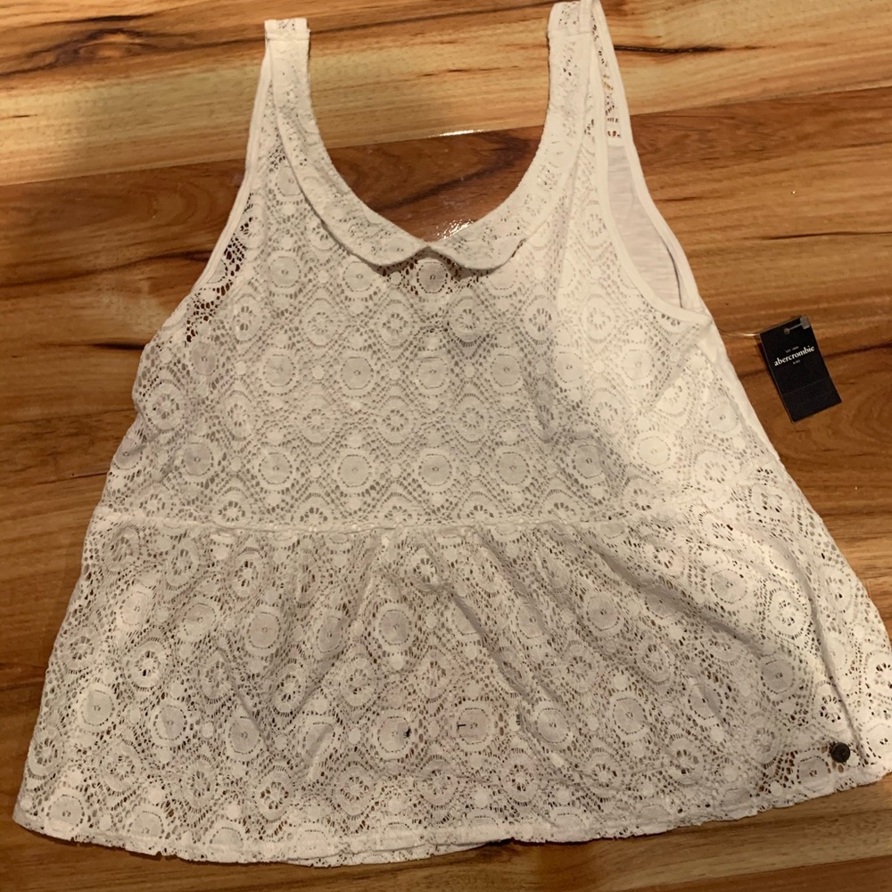 “ Abercrombie” lace tank style top size large